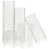 Võrkpostament valge H74-120cm