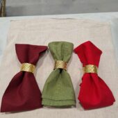 Servjett, retro punane