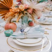 Kohttaldrik kuldse äärega D32