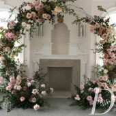 Tseremooniataust Ring, valge