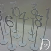 Lauanumber 1-10, kõrge puit valge