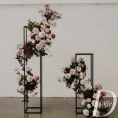 Metallraam/ postament must H90- H150