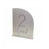 Lauanumber 1-12, valge/valge