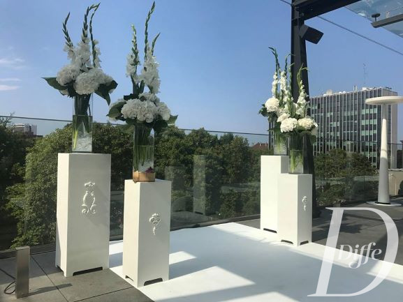 Postament valge Loviide, H50-90