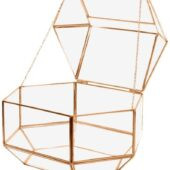 Klaaskast kuldne Tahukas 33x20x20cm