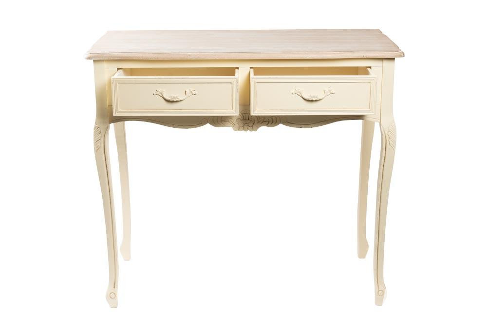 Konsoollaud Retro valge puit H80cm