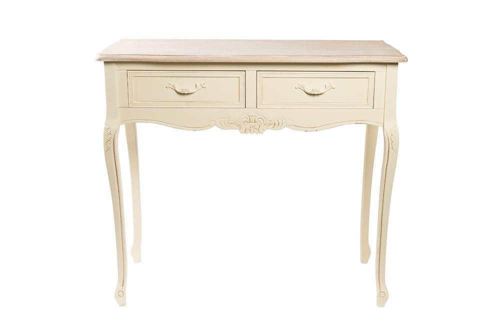 Konsoollaud Retro valge puit H80cm