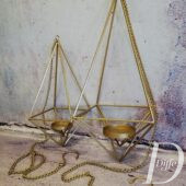 Riputatav küünlaalus kuldne H32